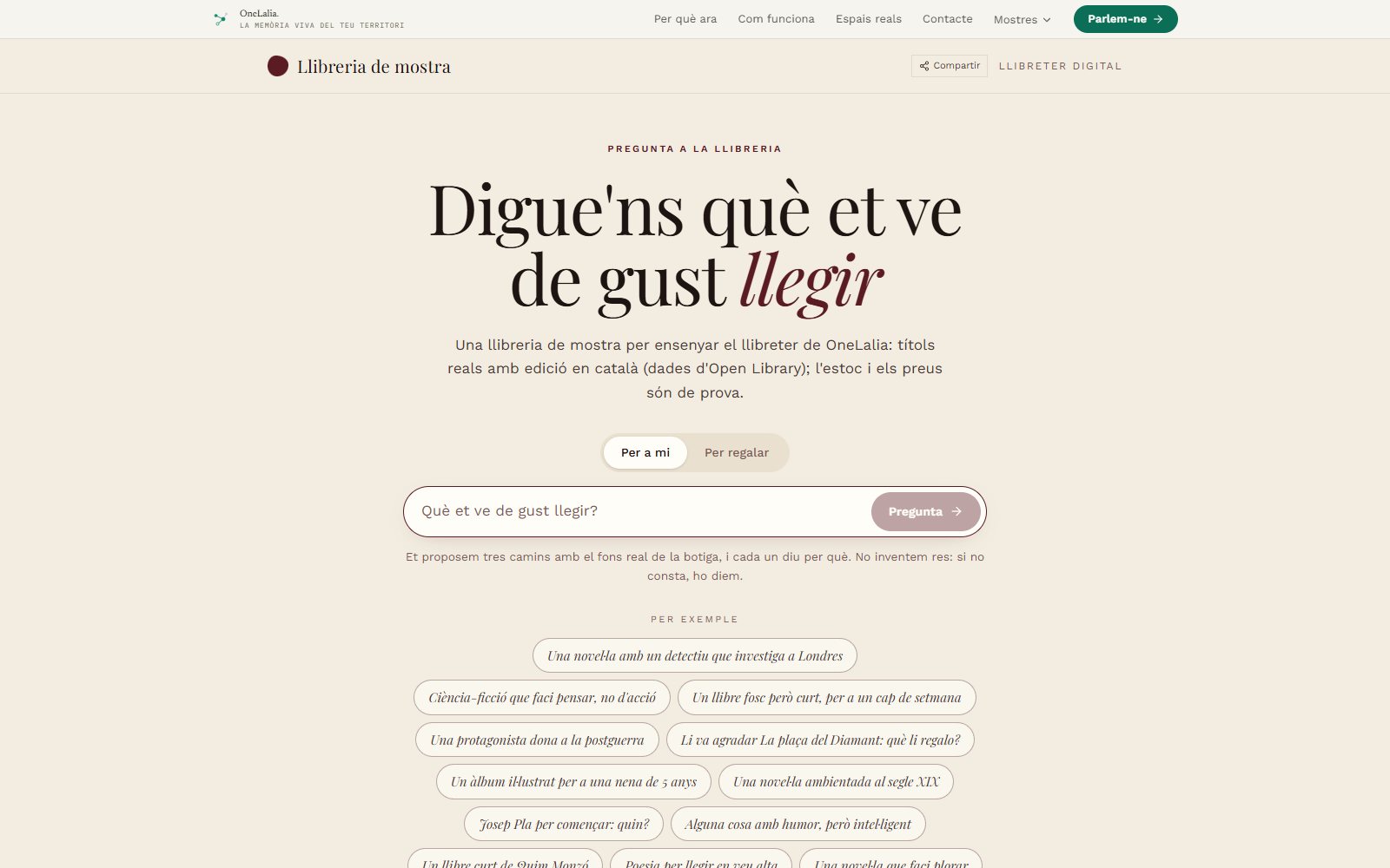 El llibreter